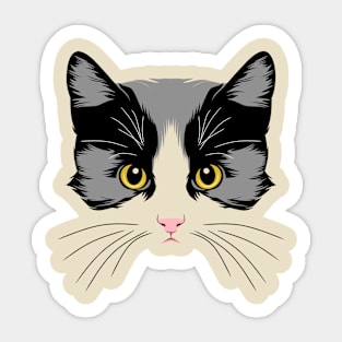 cute cat look Sticker